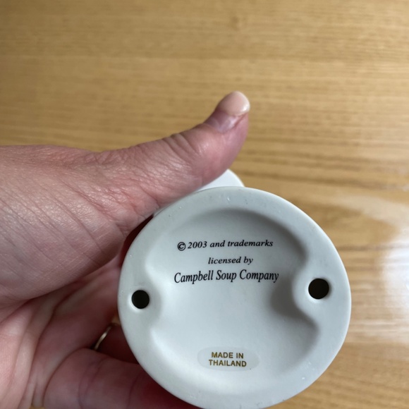 Vintage Campbells Soup Kid Figurine Boy Holding Soup Can Porcelain 4.5 Inch 2003 - Picture 6 of 8